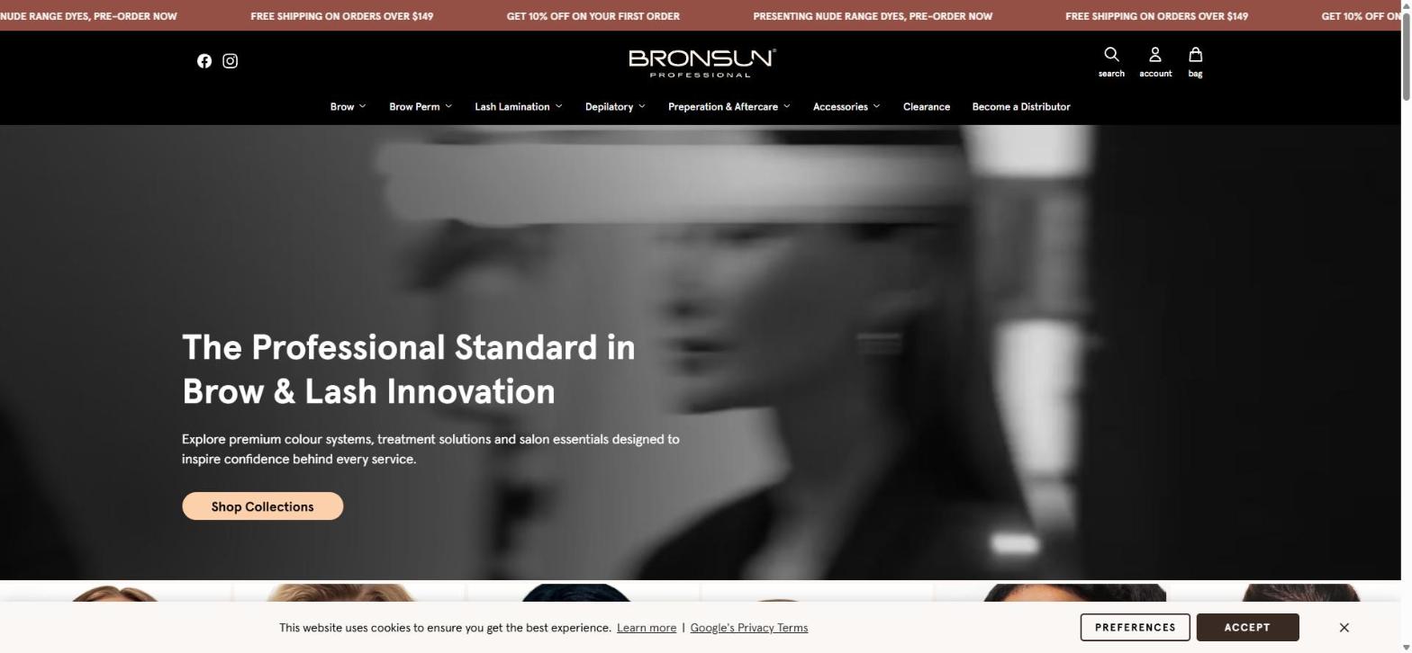 Bronsun Professional website screenshot