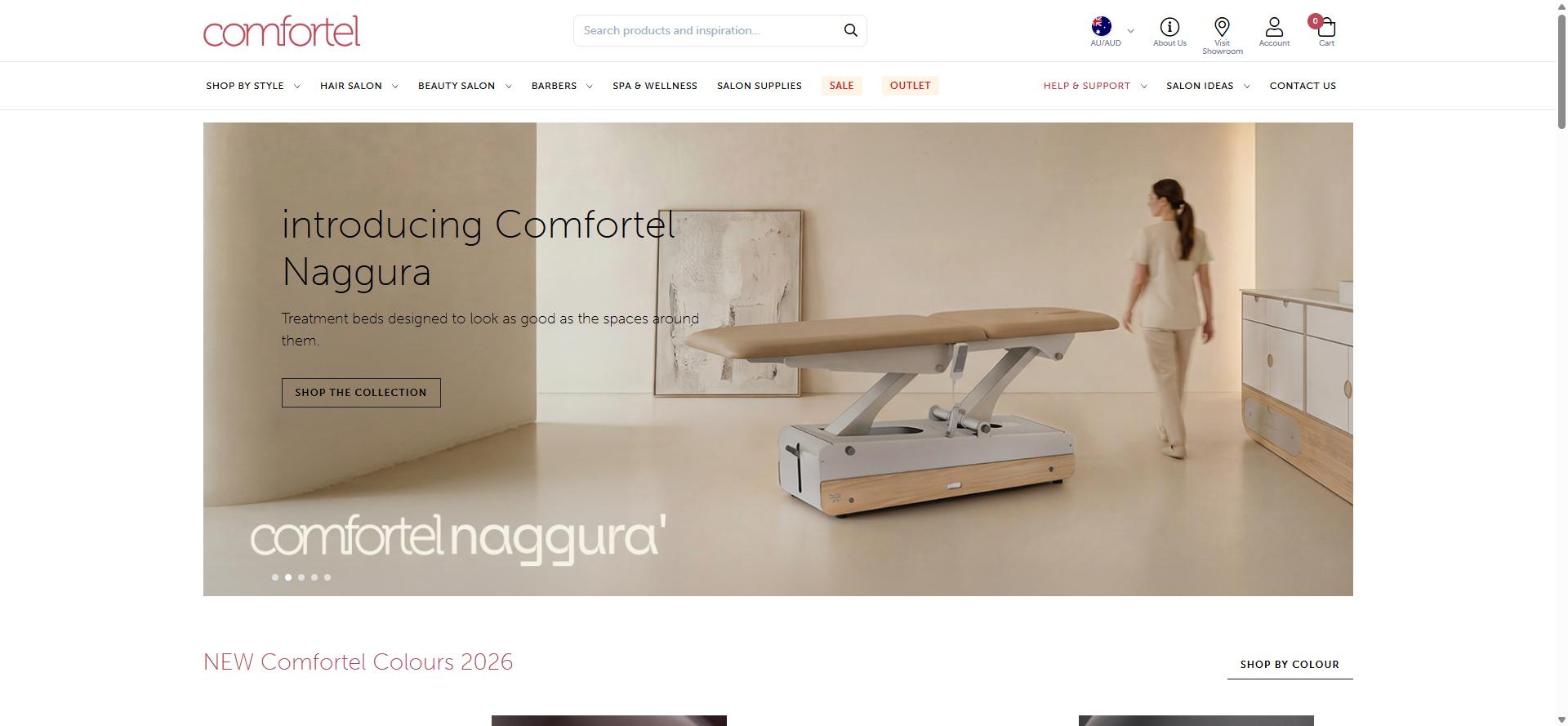 Comfortel website screenshot
