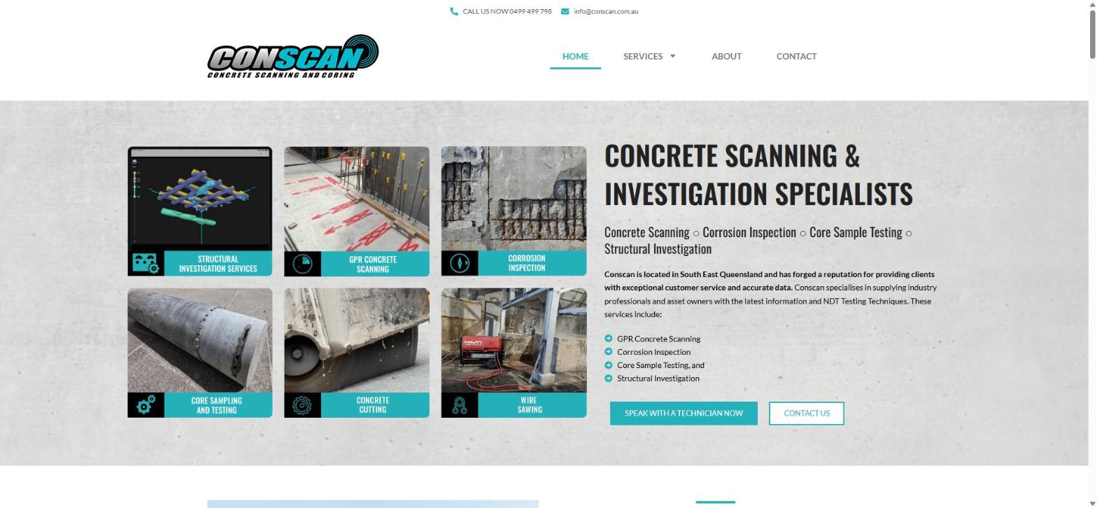 Conscan website screenshot